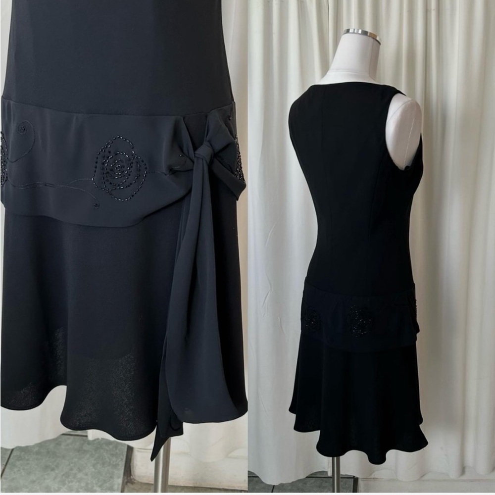 Vintage Y2K Evan-Picone black sleeveless Dress size 10. - Picture 7 of 8